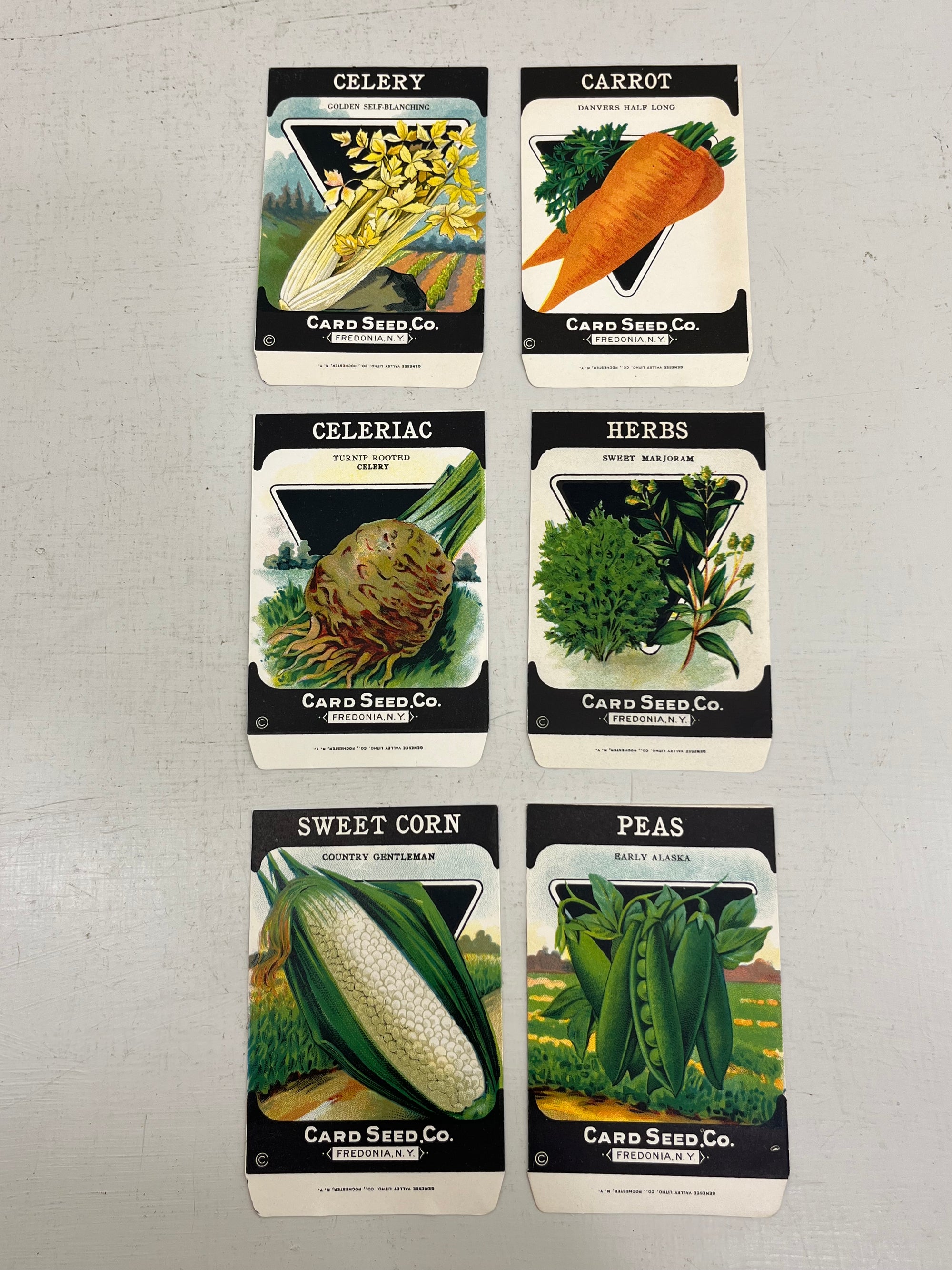 Vintage American Vegetable Seed Packets
