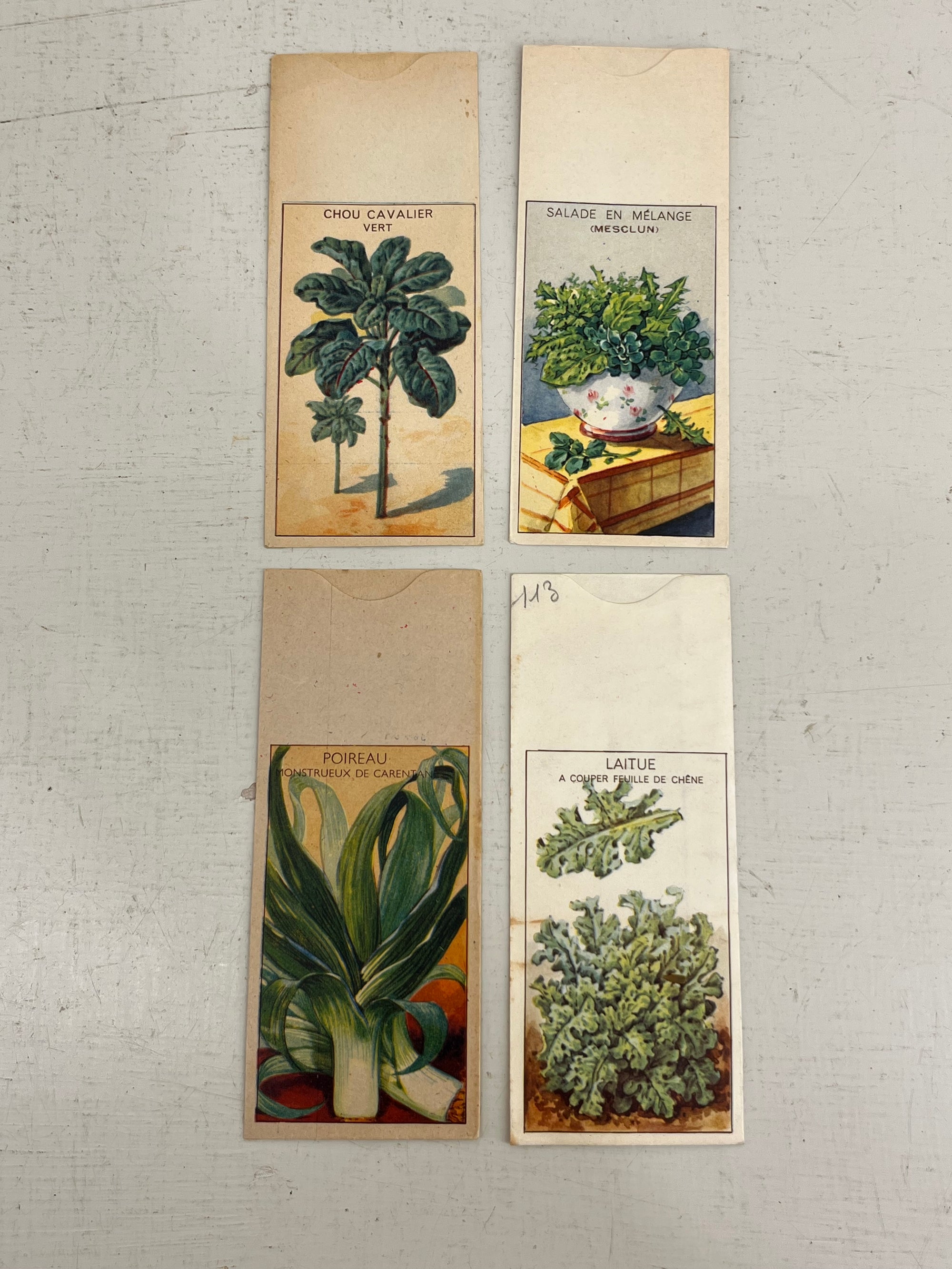 Vintage French Vegetable Seed Packets