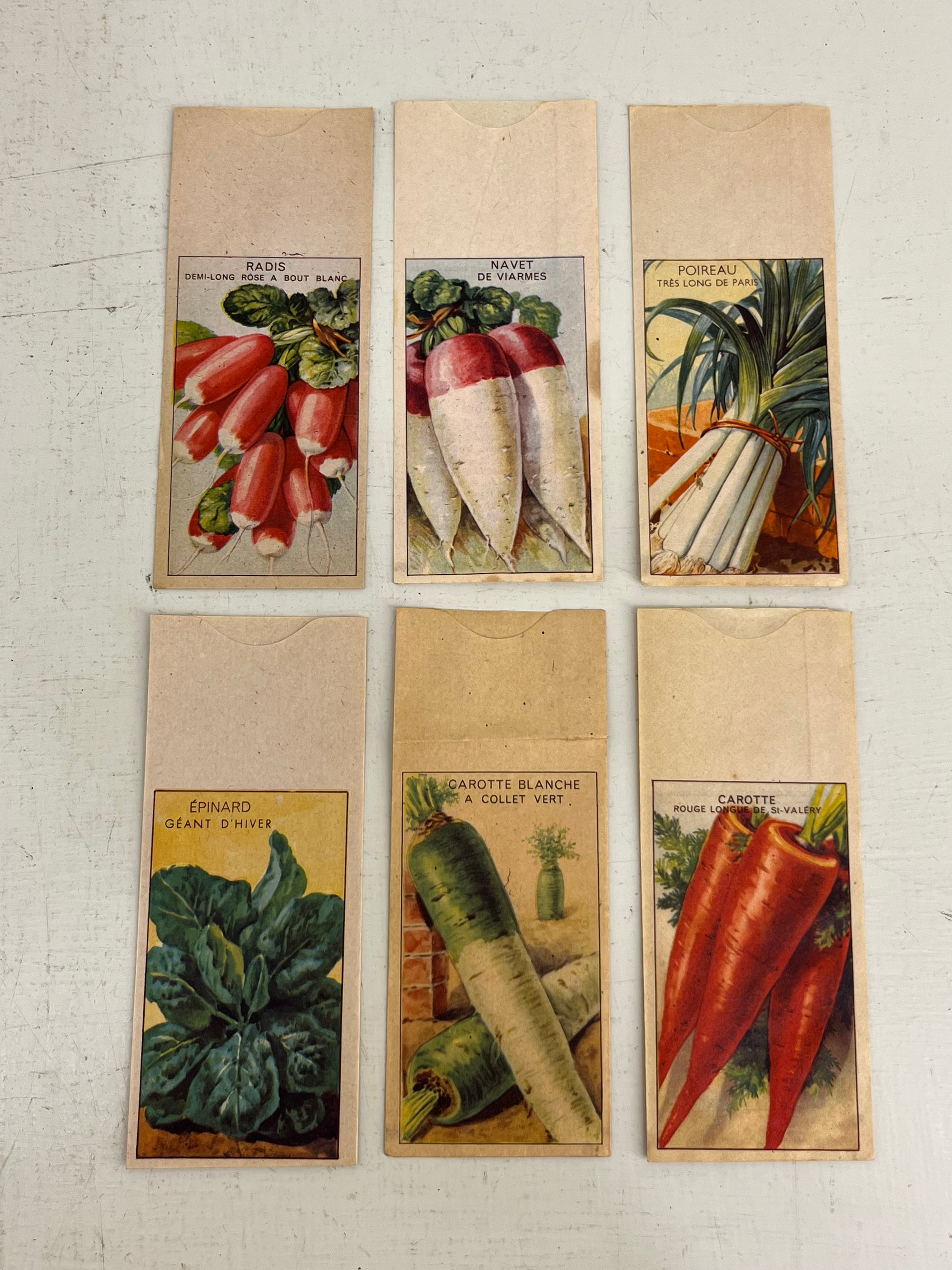 Vintage French Vegetable Seed Packets