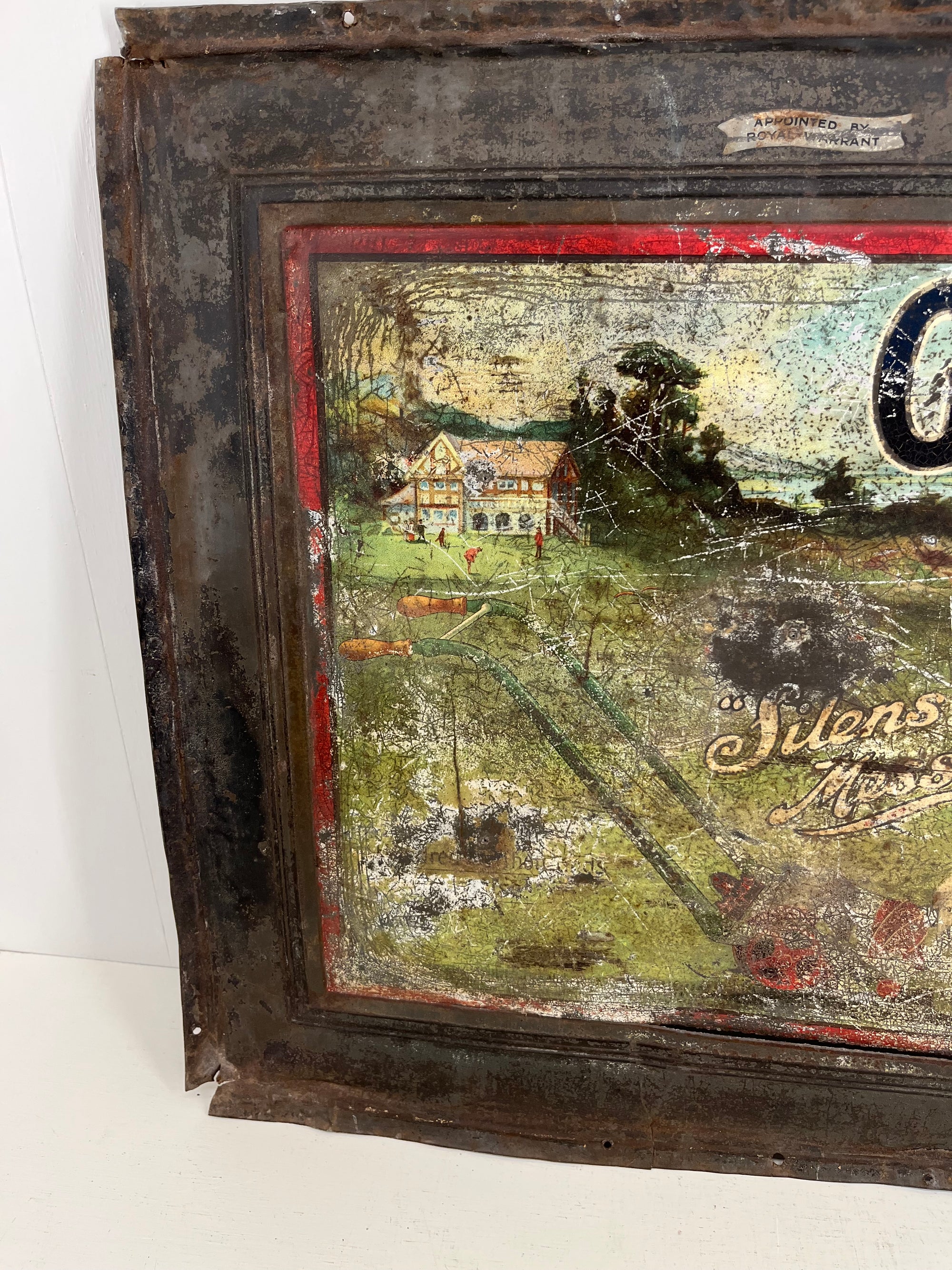 Green's Lawnmowers Tin Sign