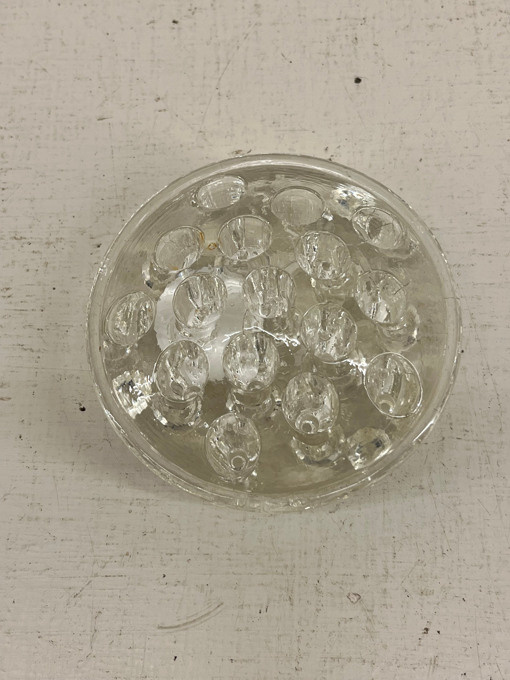 Vintage Glass Flower Frog