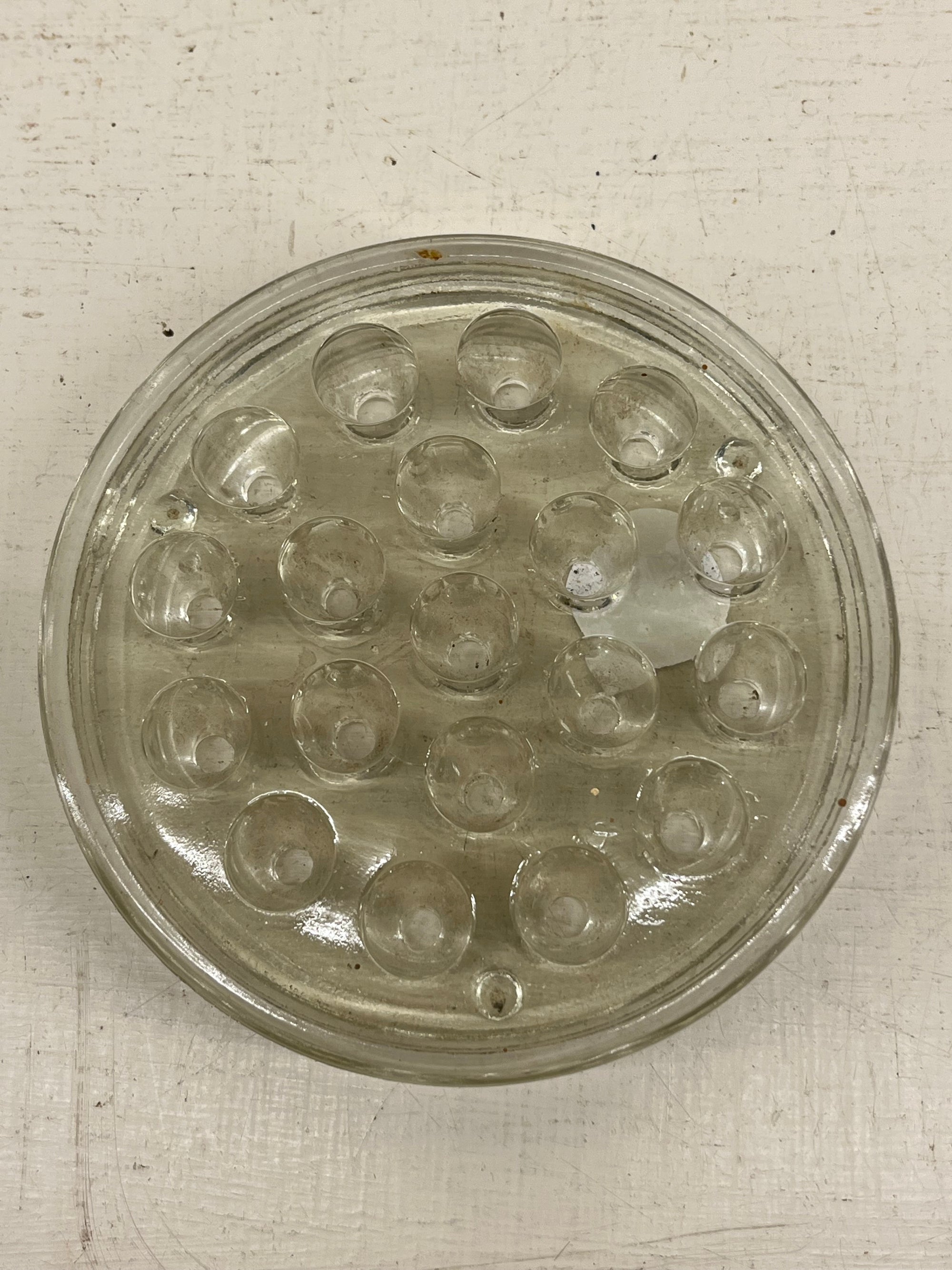 Vintage Glass Flower Frog