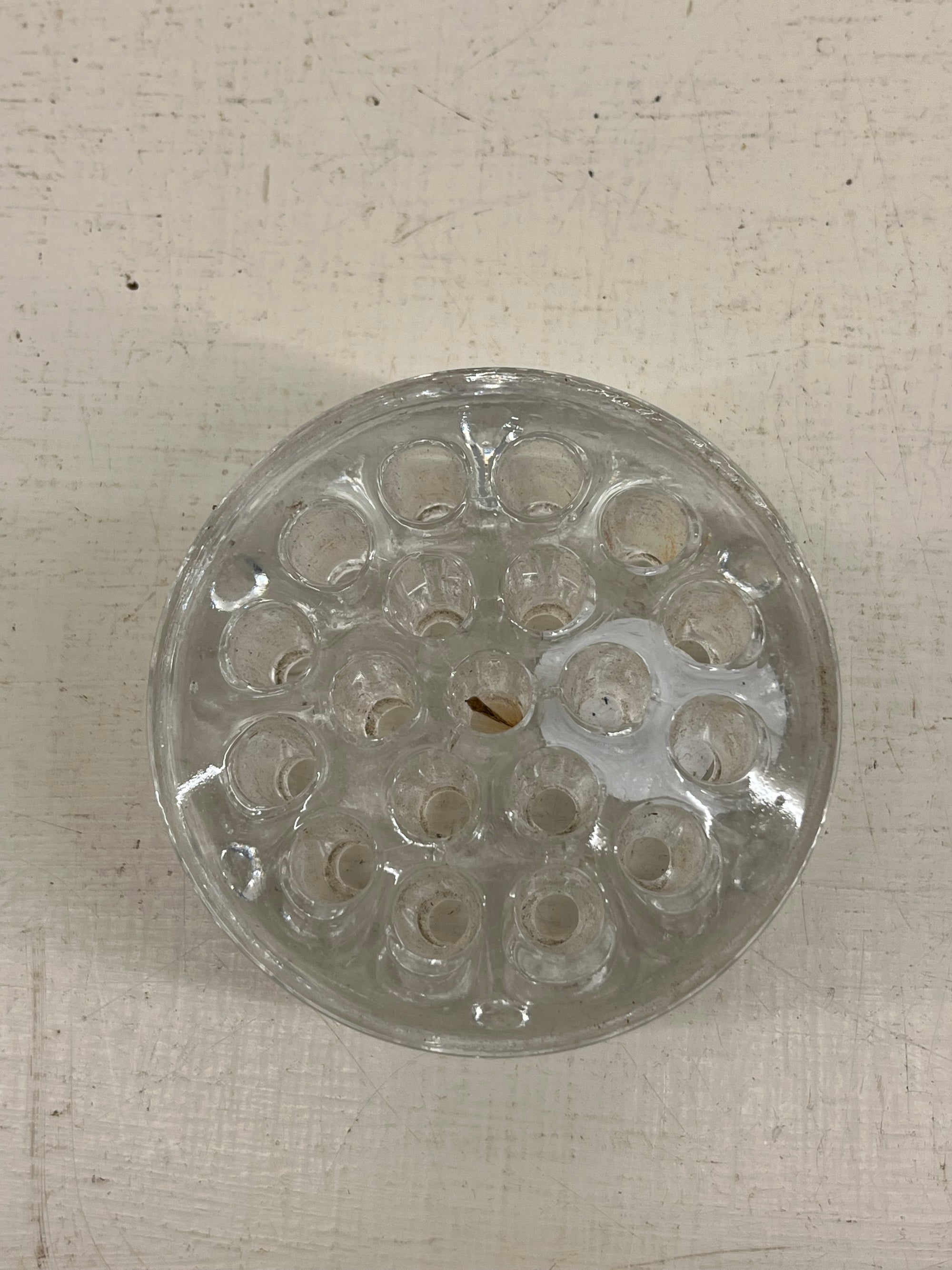 Vintage Glass Flower Frog