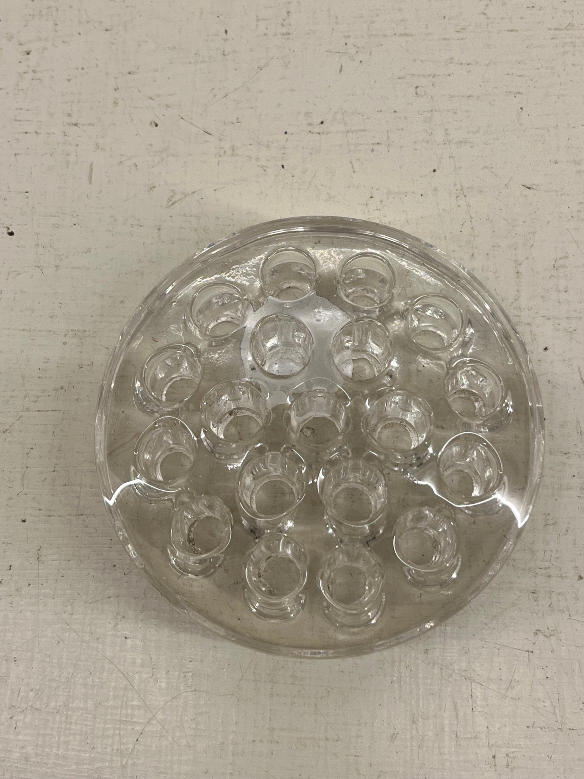 Vintage Glass Flower Frog
