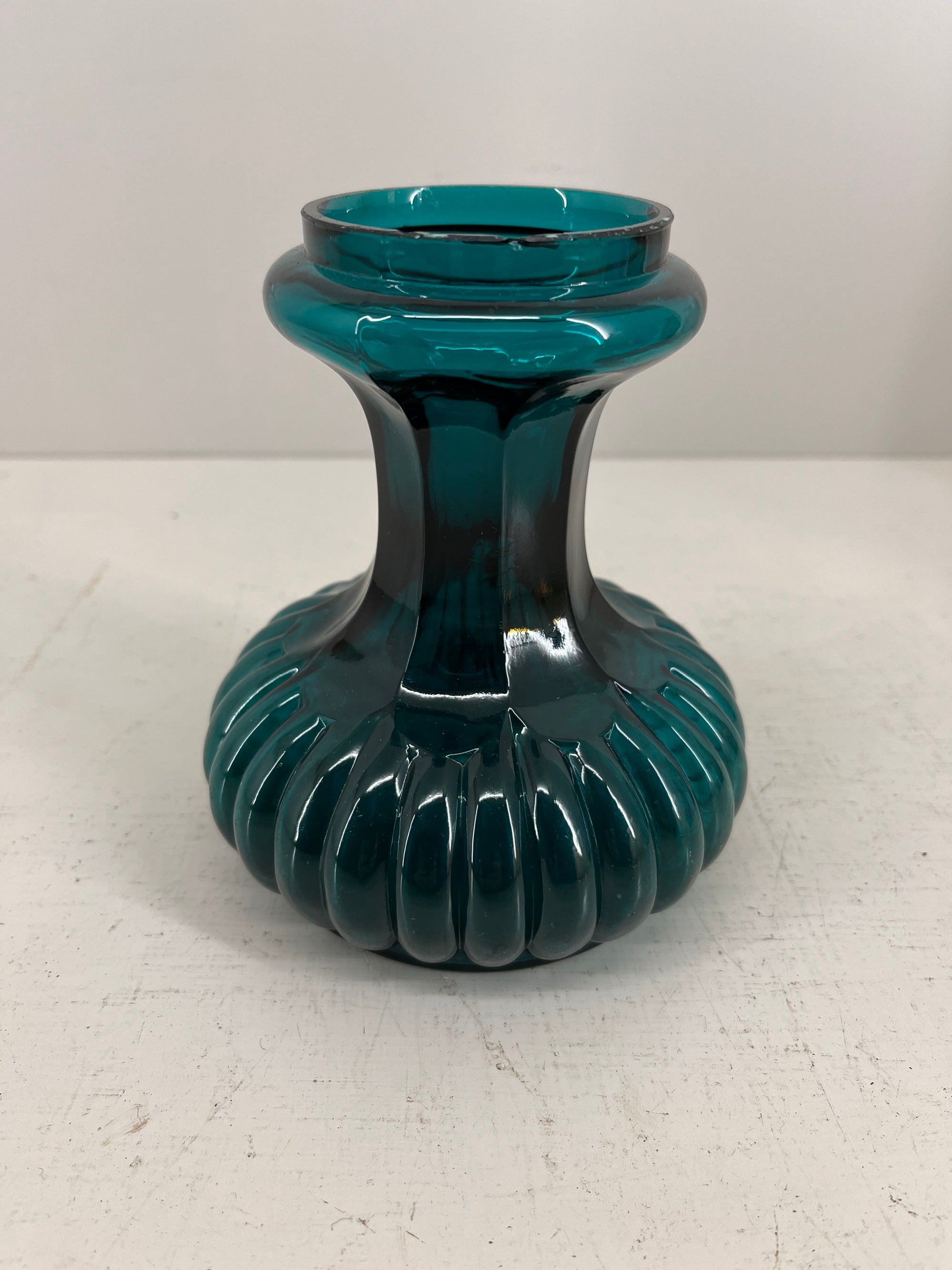 Teal  Hyacinth Vase