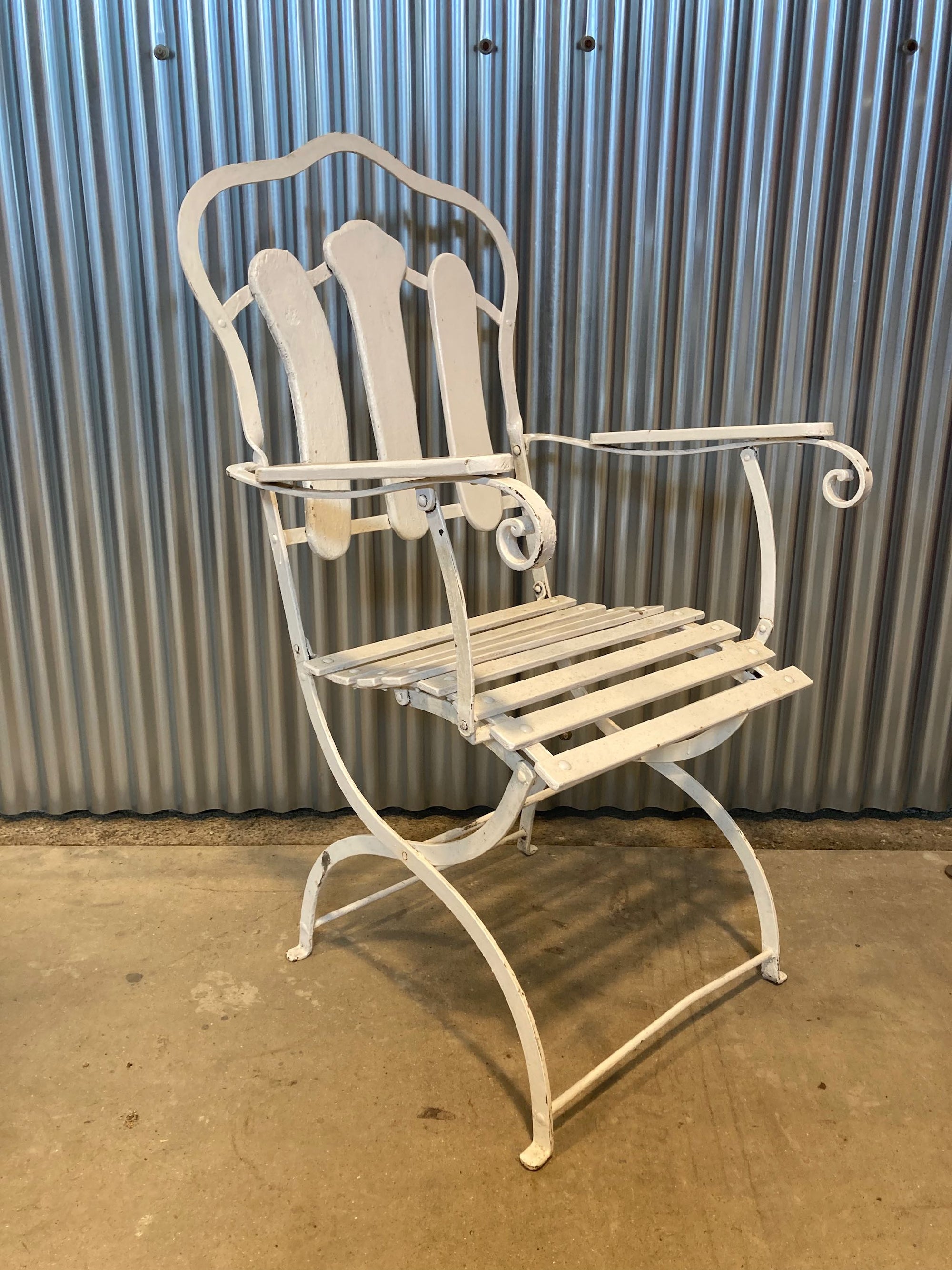 Folding French Garden Armchair