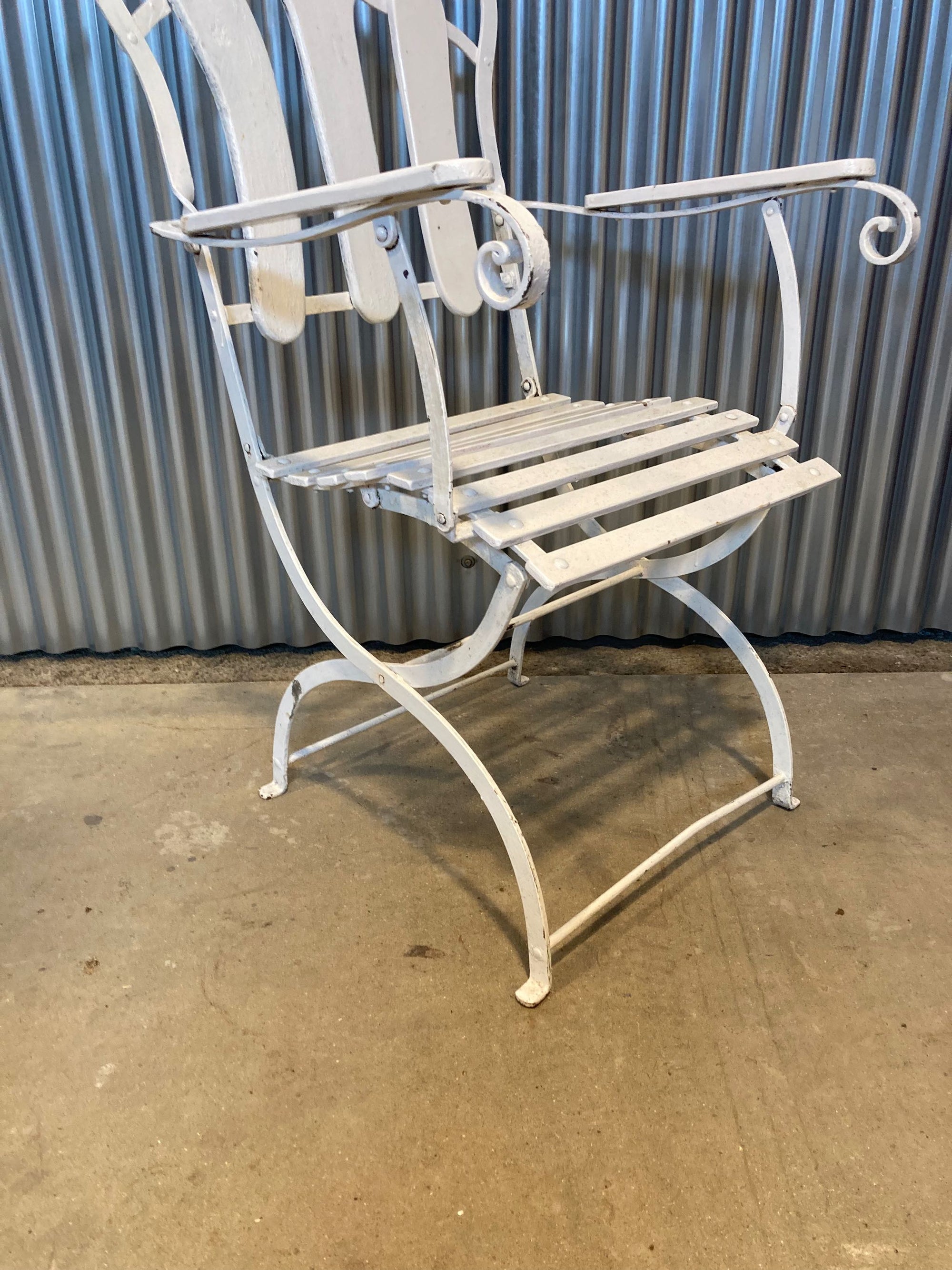 Folding French Garden Armchair