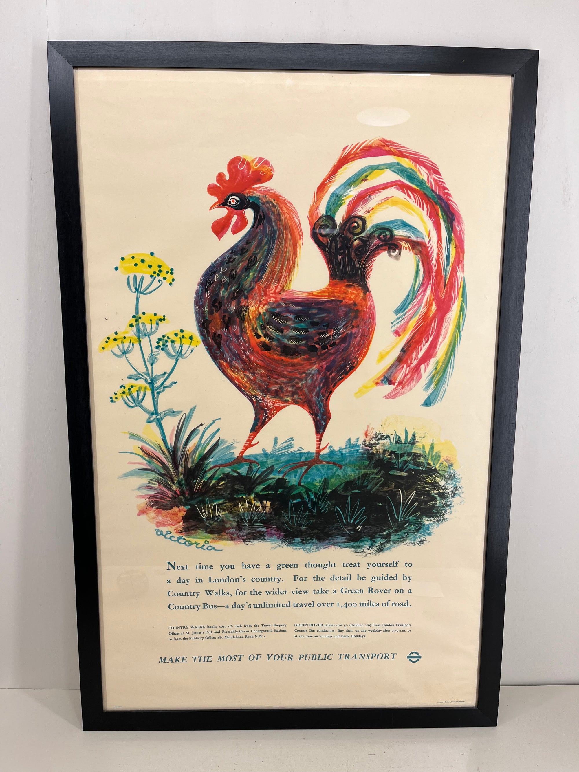 London Country Walks Transport Poster