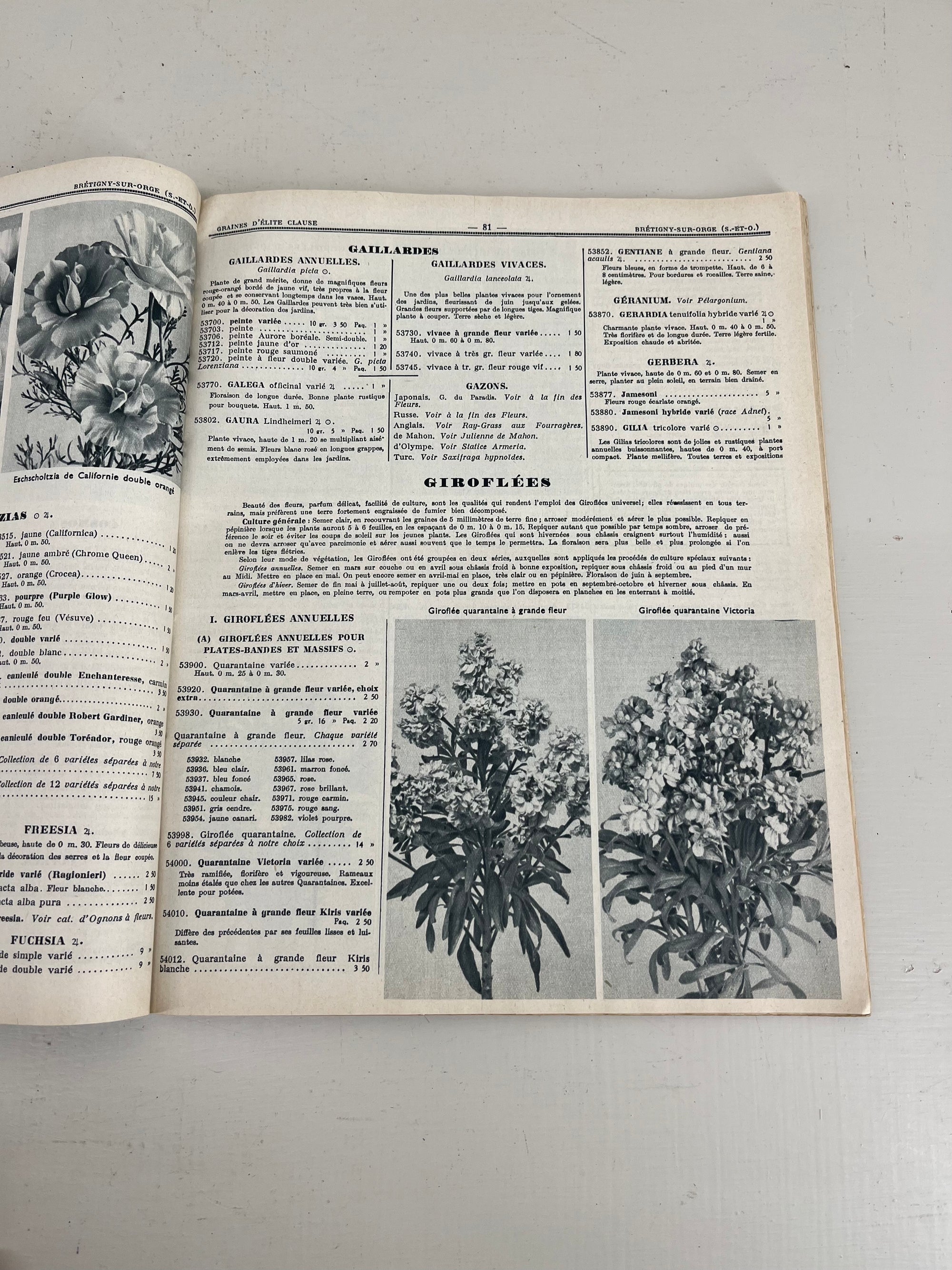 Graines d&#39;Elite Clause Seed Catalogue, 1936