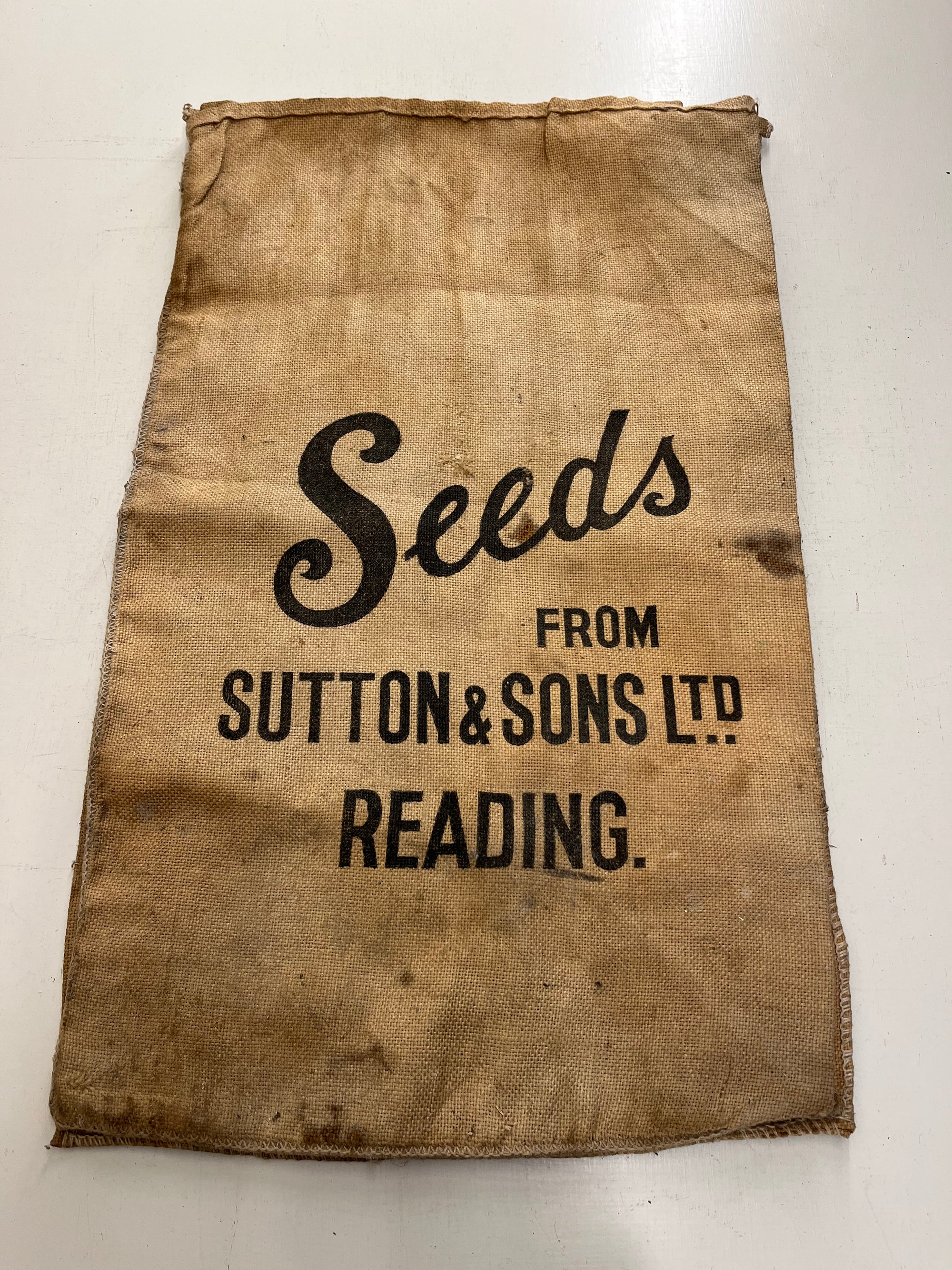 Suttons Seeds Hessian Sack