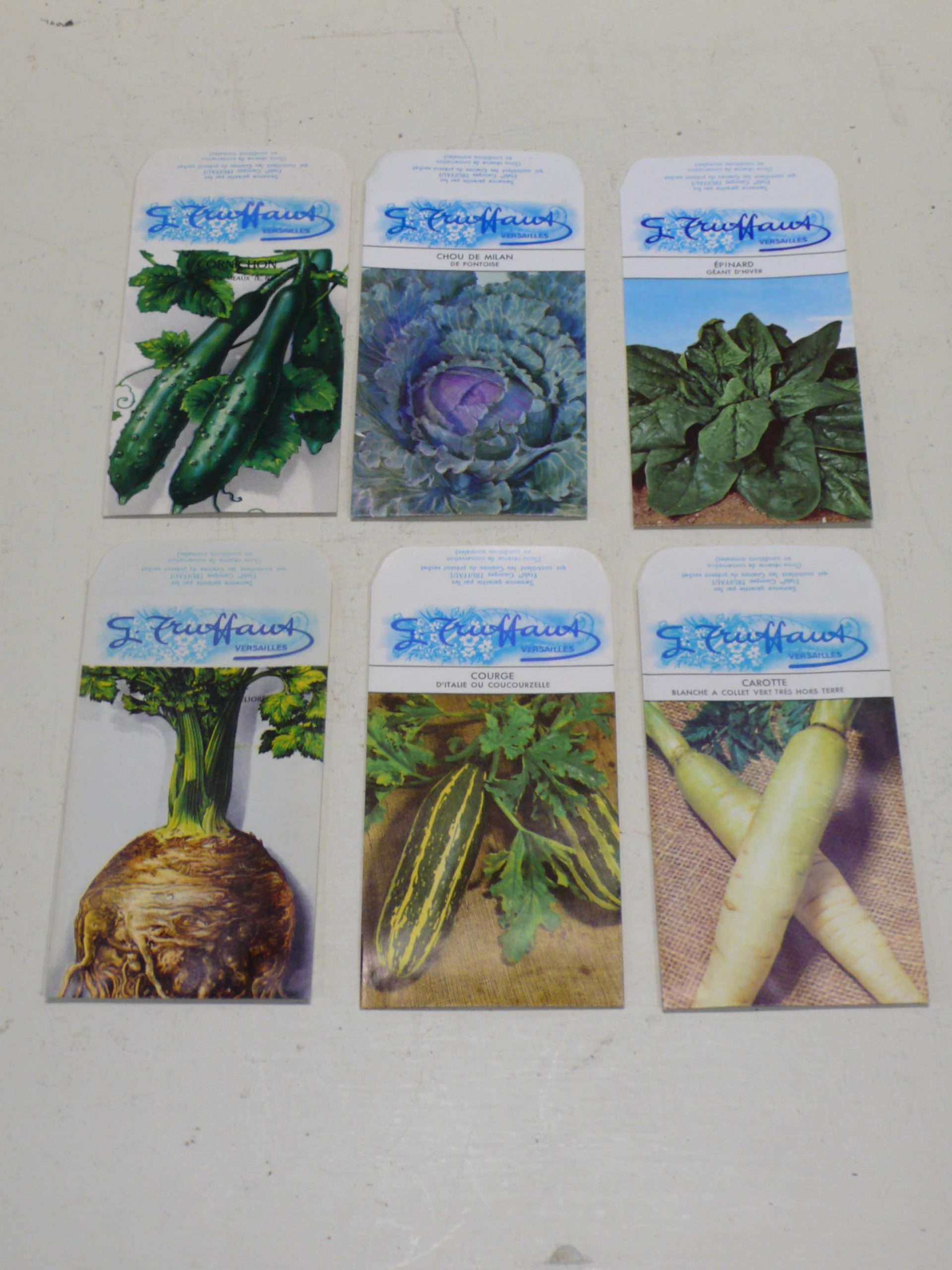 Set of Vintage French Vegetable Truffaut Seed Packets