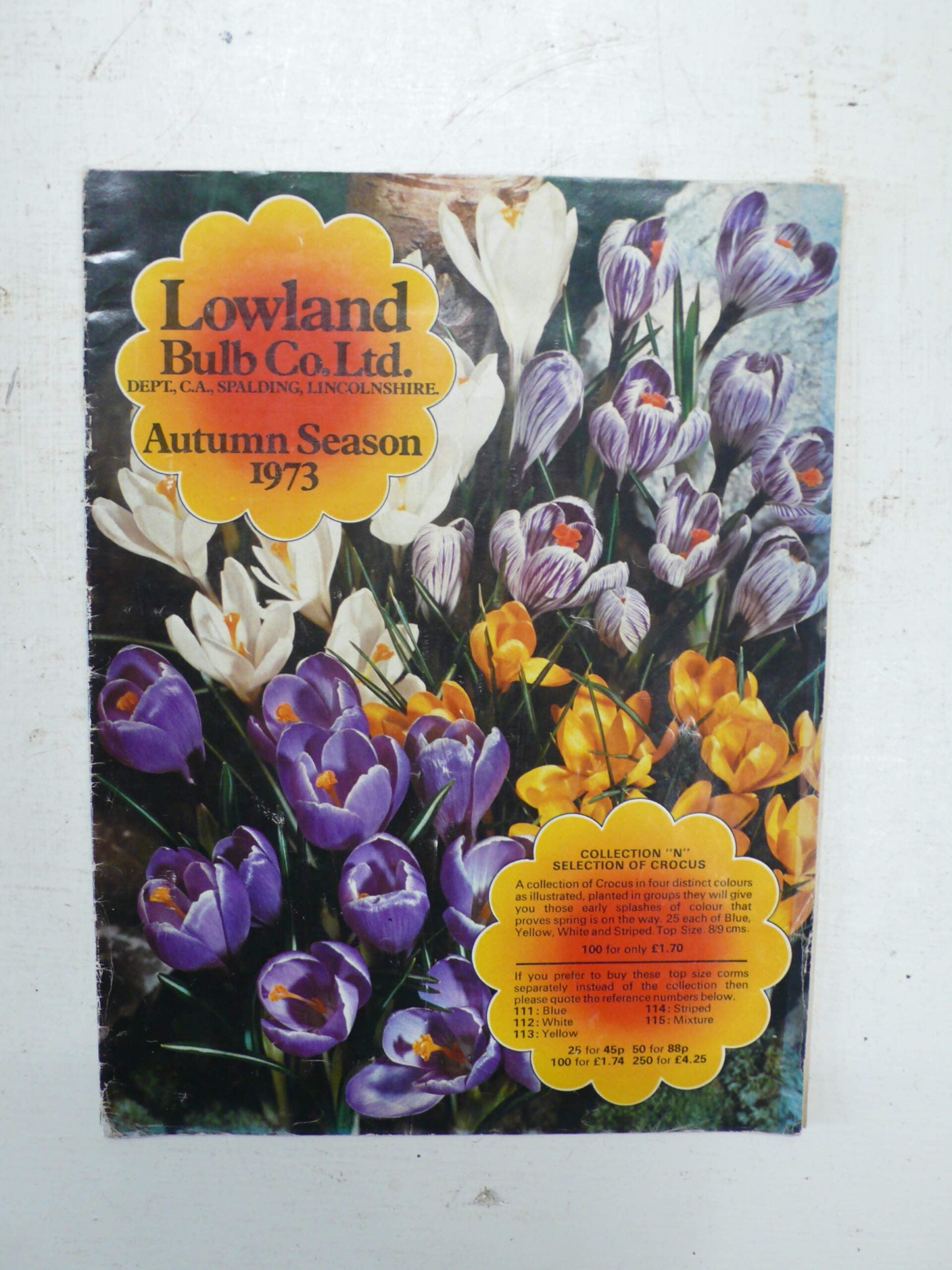 Lowland Bulb Catalogue, 1973