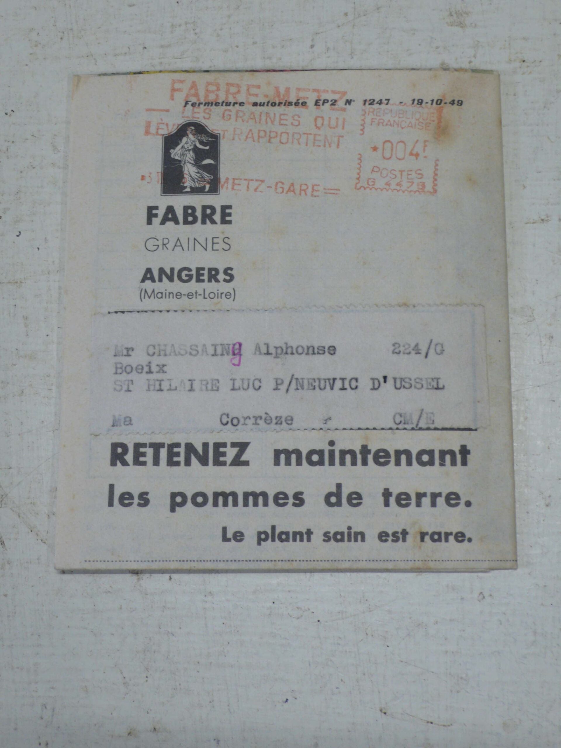 French Fabre Seeds Catalogue