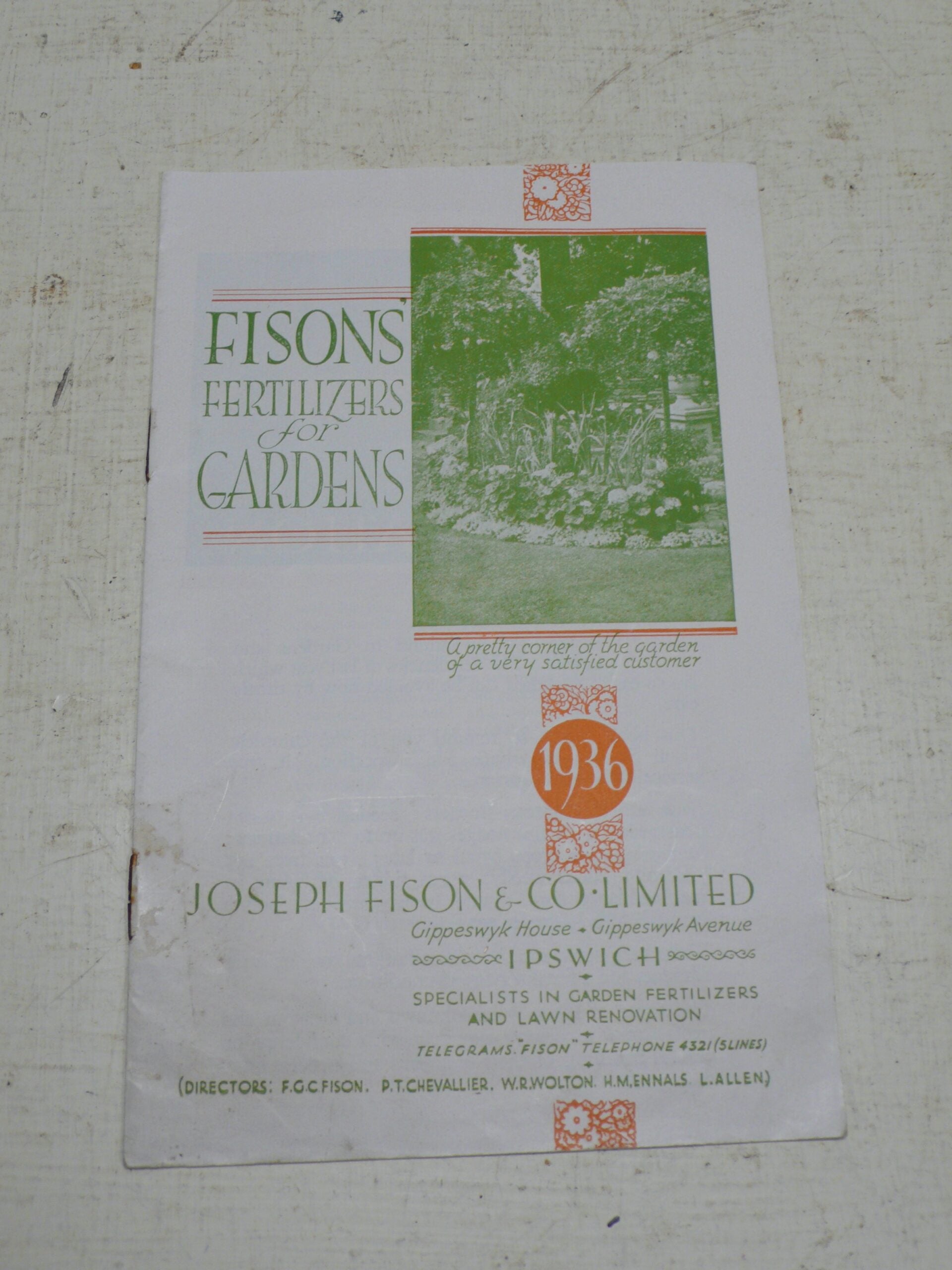 Fisons Fertilisers Booklet – Garden & Wood