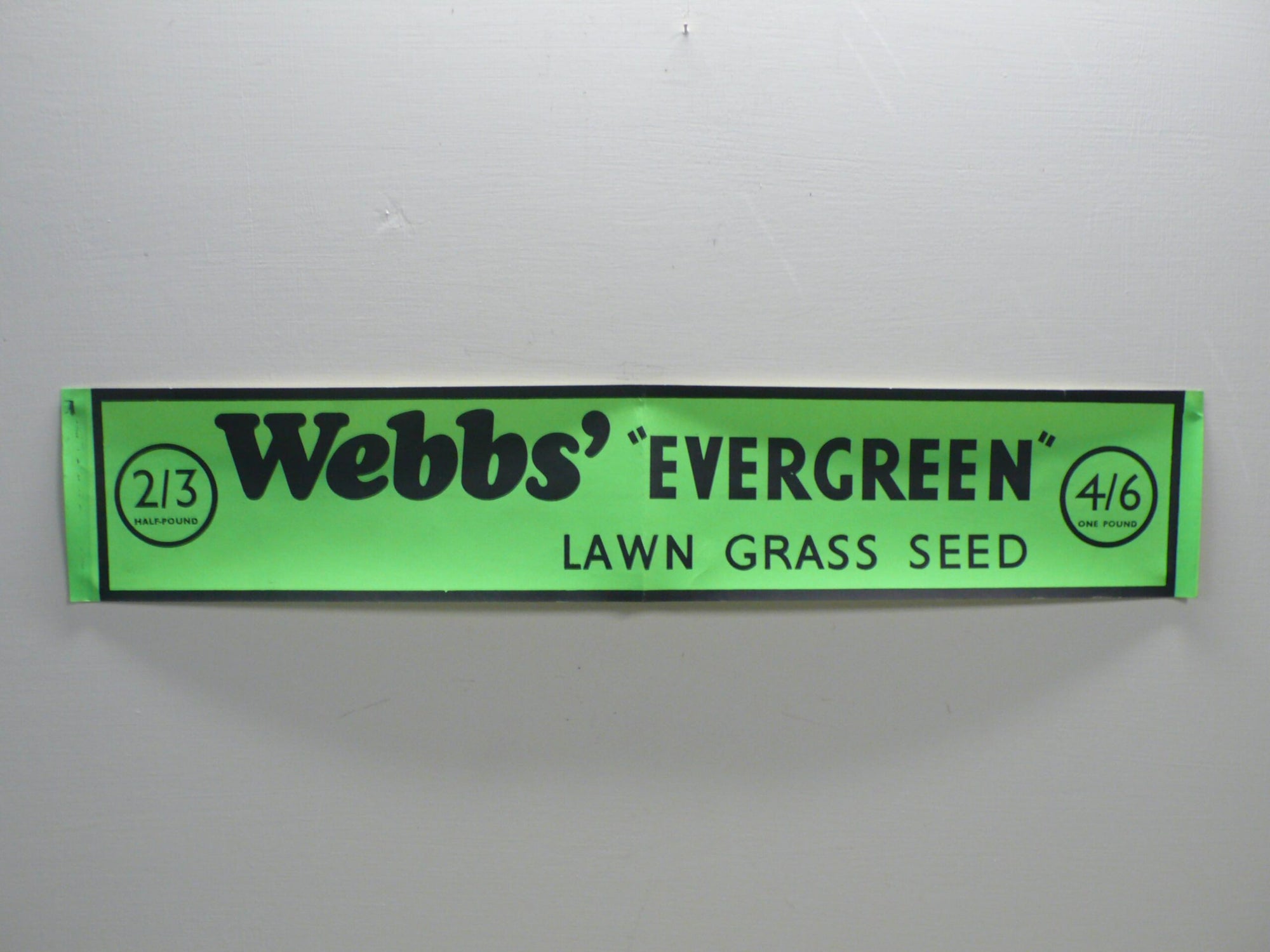 Webbs Lawn Seed Strip Poster