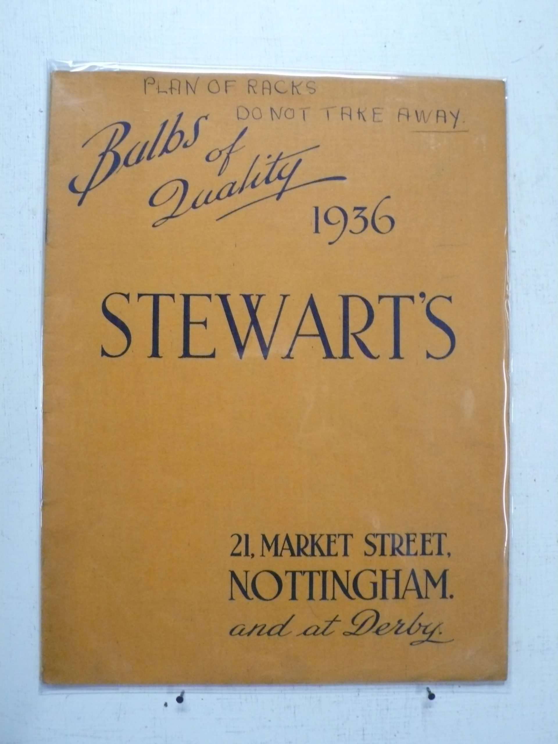 Stewart&#39;s Bulb Catalogue 1936