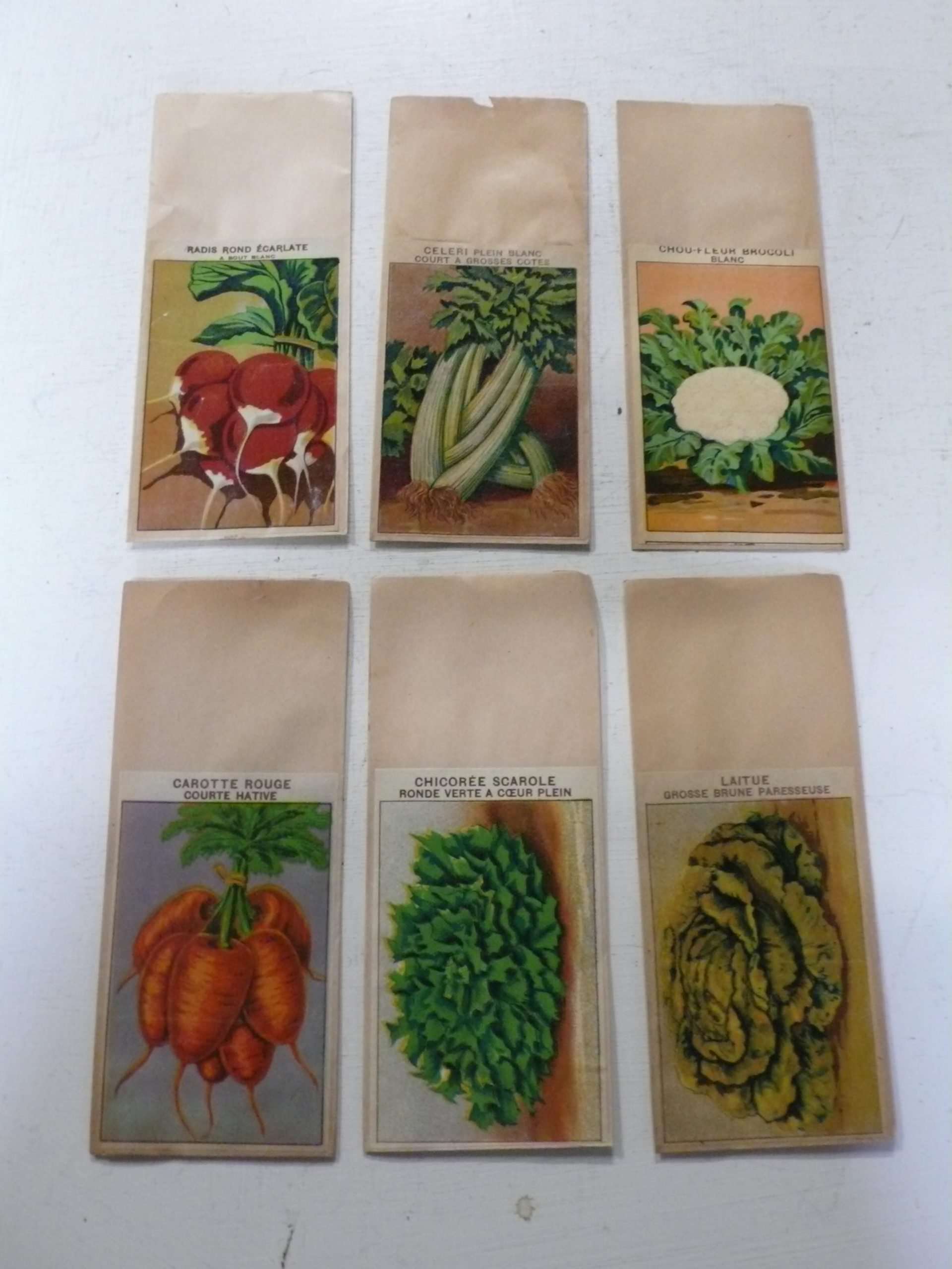 Vintage French Vegetable Seed Packets