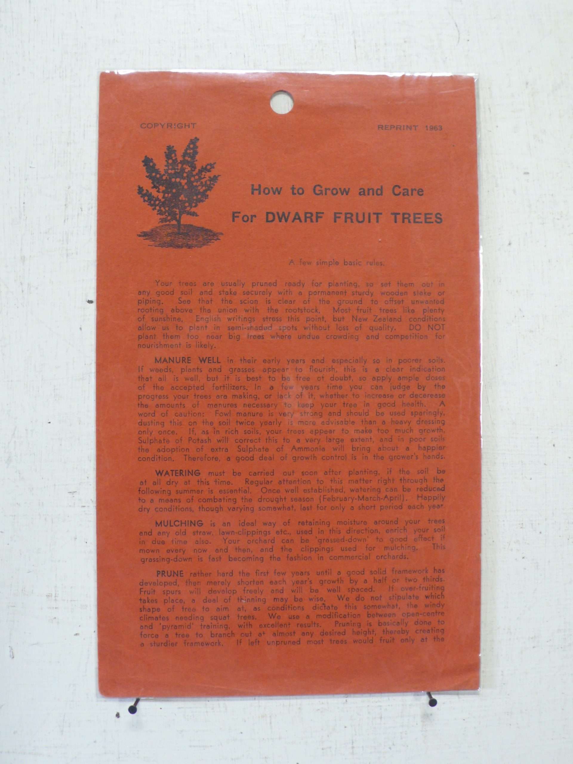 Vintage Fruit Tree Leaflets