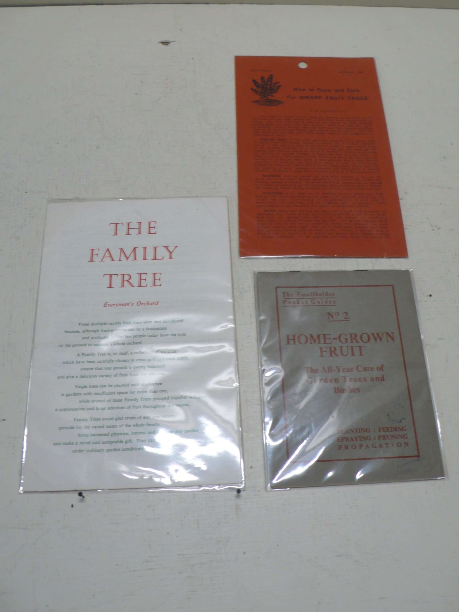 Vintage Fruit Tree Leaflets